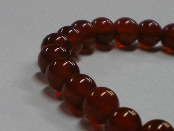 画像2: パワーストーン 念珠 オレンジカルセドニー　大きさ：約０.５ｃｍ玉 (2)