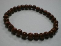 パワーストーン 念珠 茶金石　大きさ：約０.５ｃｍ玉