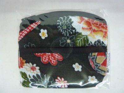 画像1: SISIMARU 花鳥風月　ちりめん製華ポーチ　