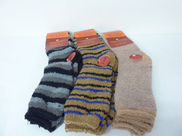 画像3: ?プレゼントにおすすめ?メンズ用もこもこソックス6足セット【A】 (3)