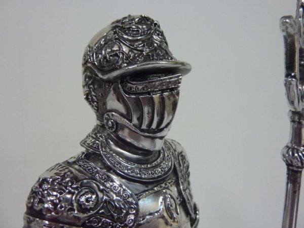 画像2: Veronese Design 置物　戦士（シルバー仕上げ） (2)