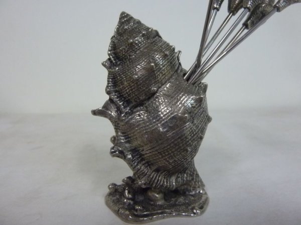 画像2: デザートフォーク（６Ｐ）　サザエ型 (2)