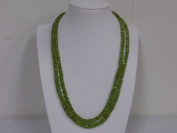 画像1: 2連ペリドットネックレス (1)